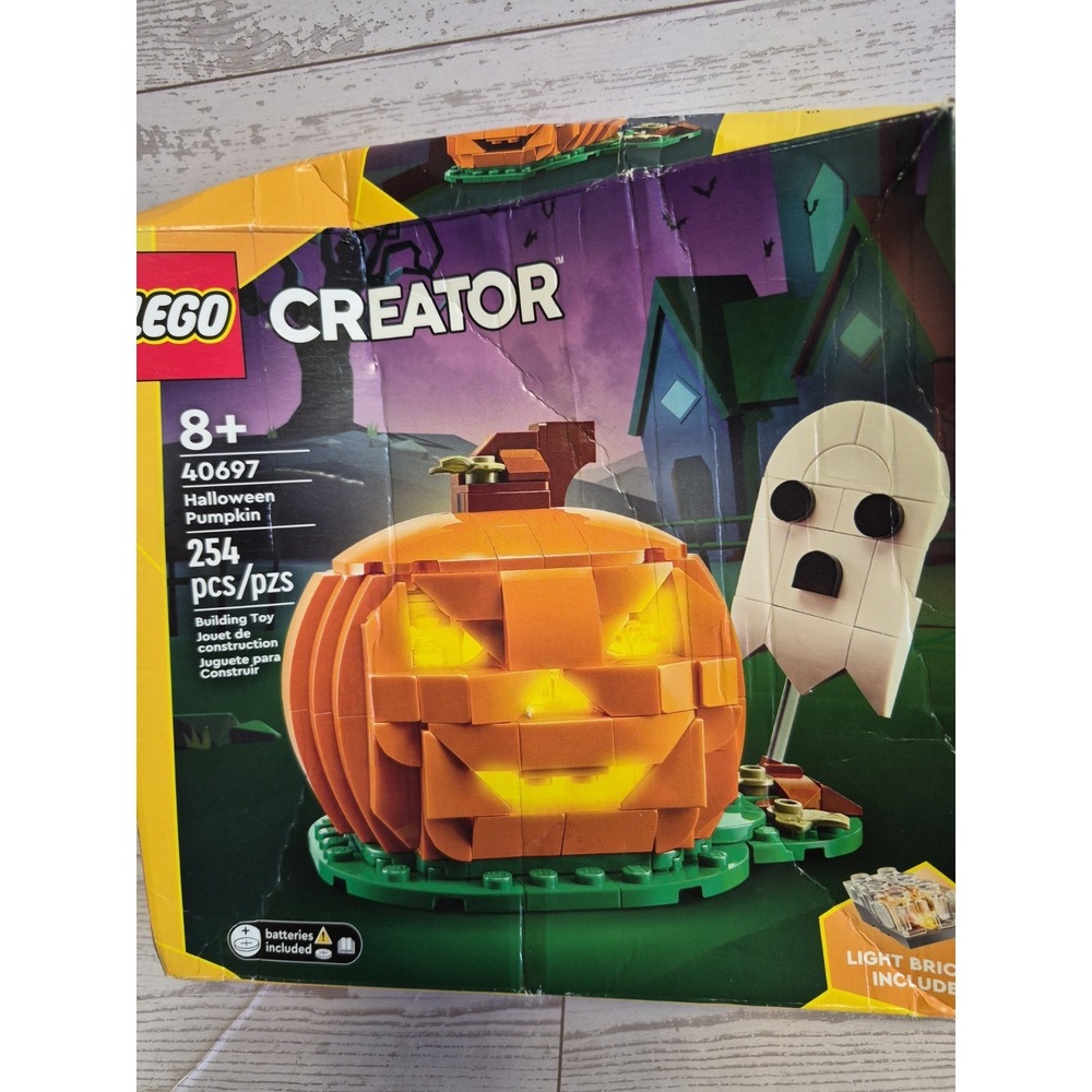 LEGO Creator 40697 Halloween Pumpkin Building Toy Box Damage READ - Picture 2 of 8